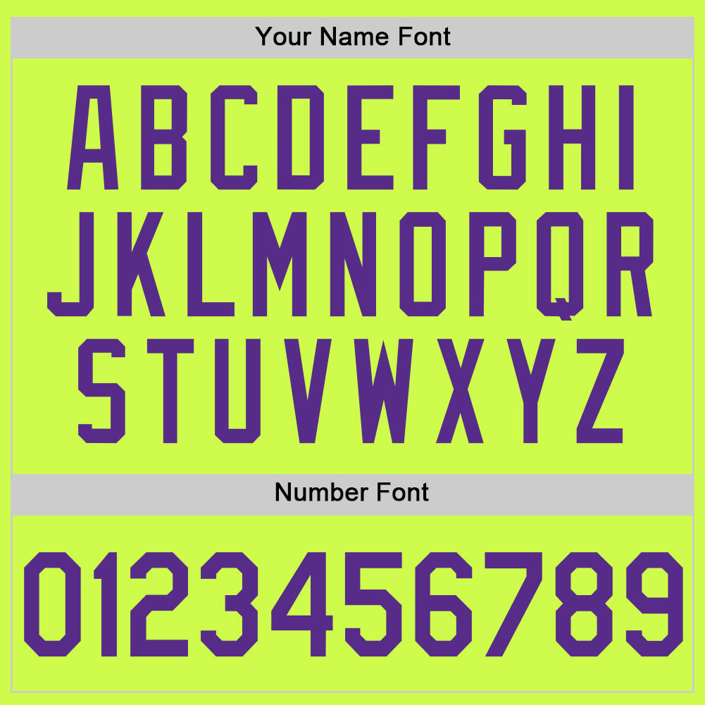 Custom Neon Green Purple-White Authentic Throwback Baseball Jersey - Sky-Custom