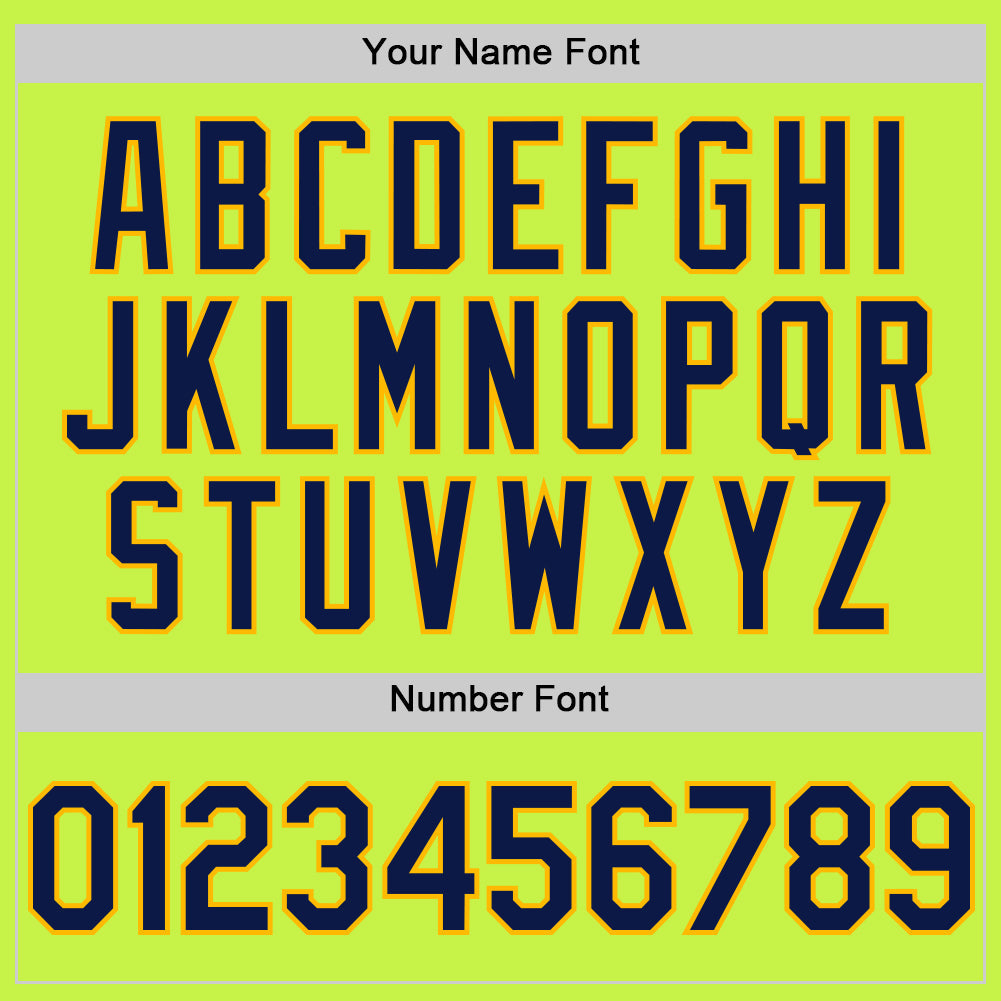 Custom Neon Green Navy-Gold Mesh Authentic Throwback Baseball Jersey - Sky-Custom