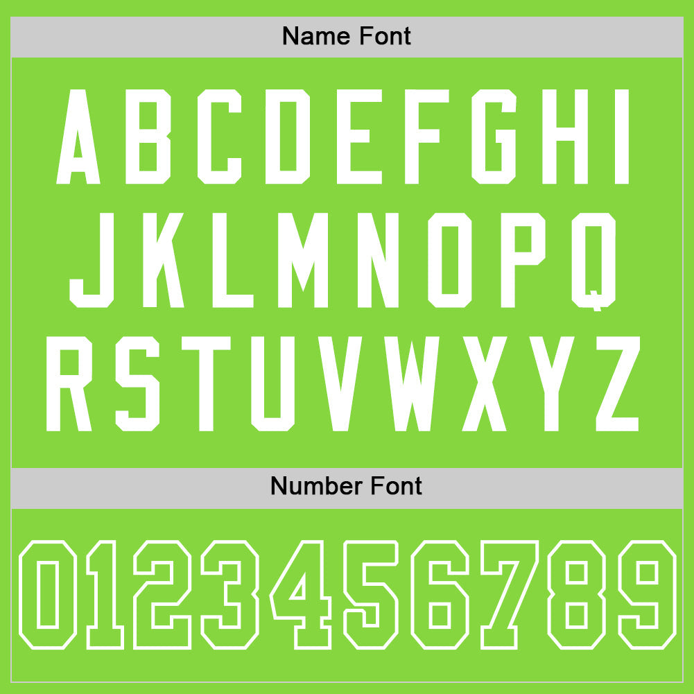 Custom Neon Green White Mesh Authentic Throwback Football Jersey - Sky-Custom