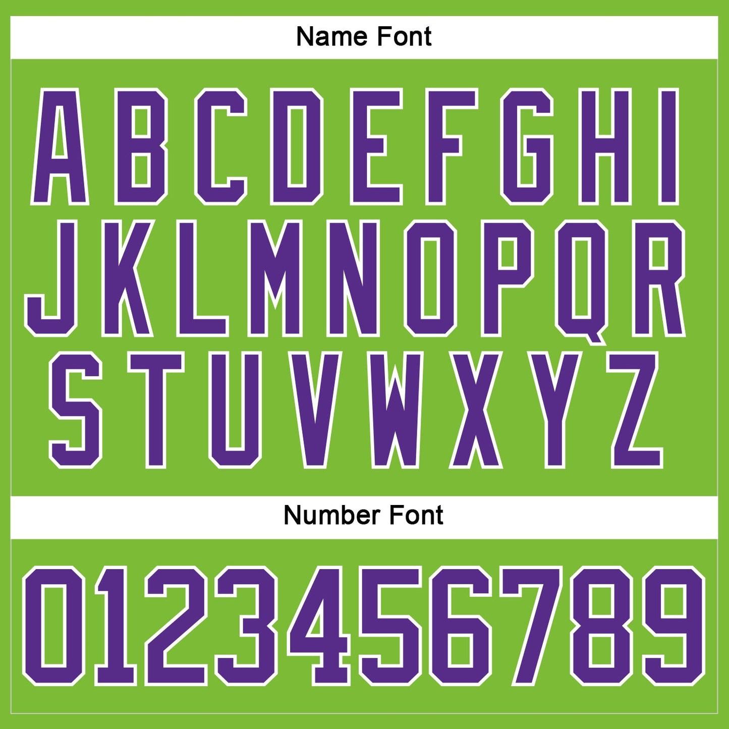 Custom Neon Green Purple-White Hockey Jersey - Sky-Custom