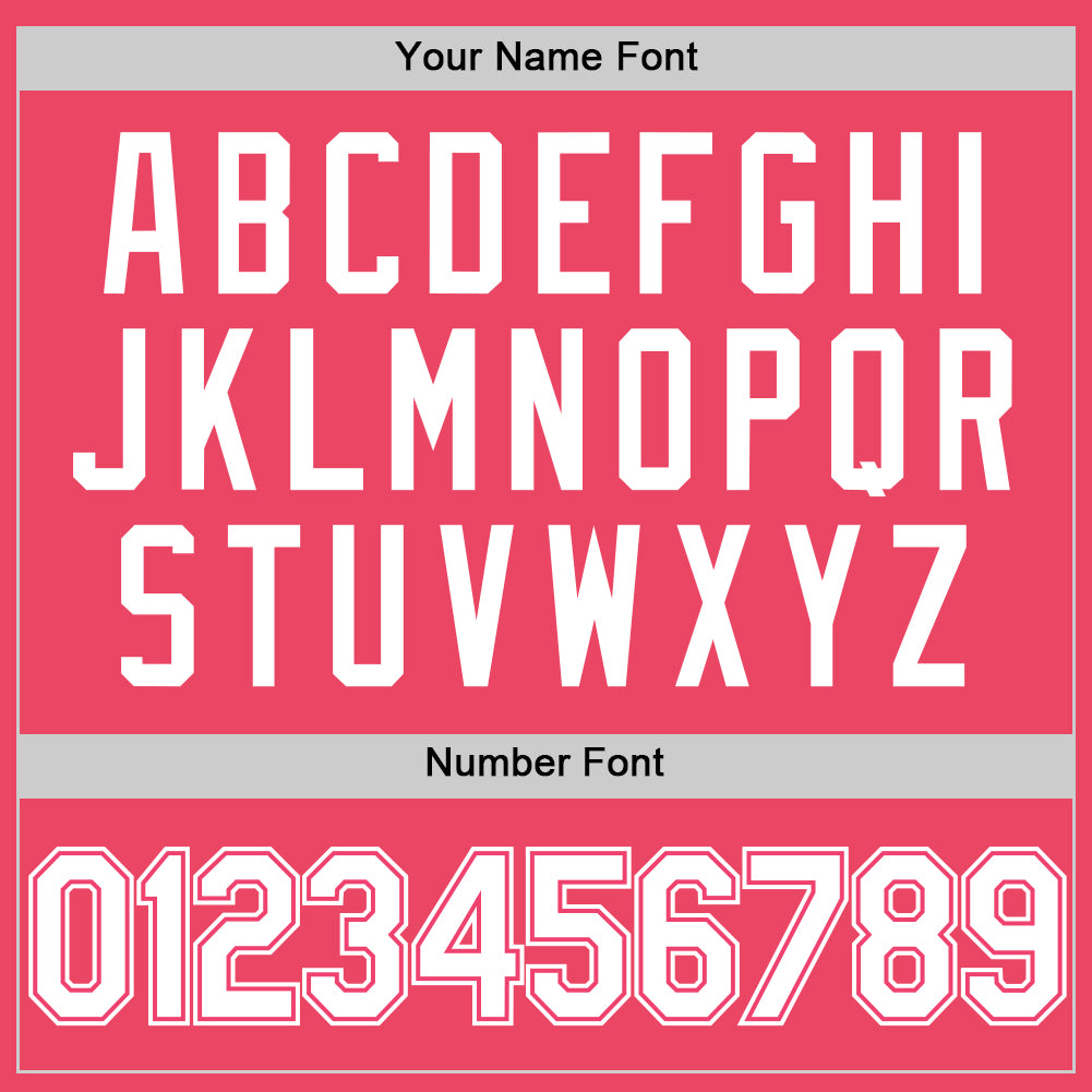 Custom Neon Pink White Authentic Baseball Jersey - Sky-Custom