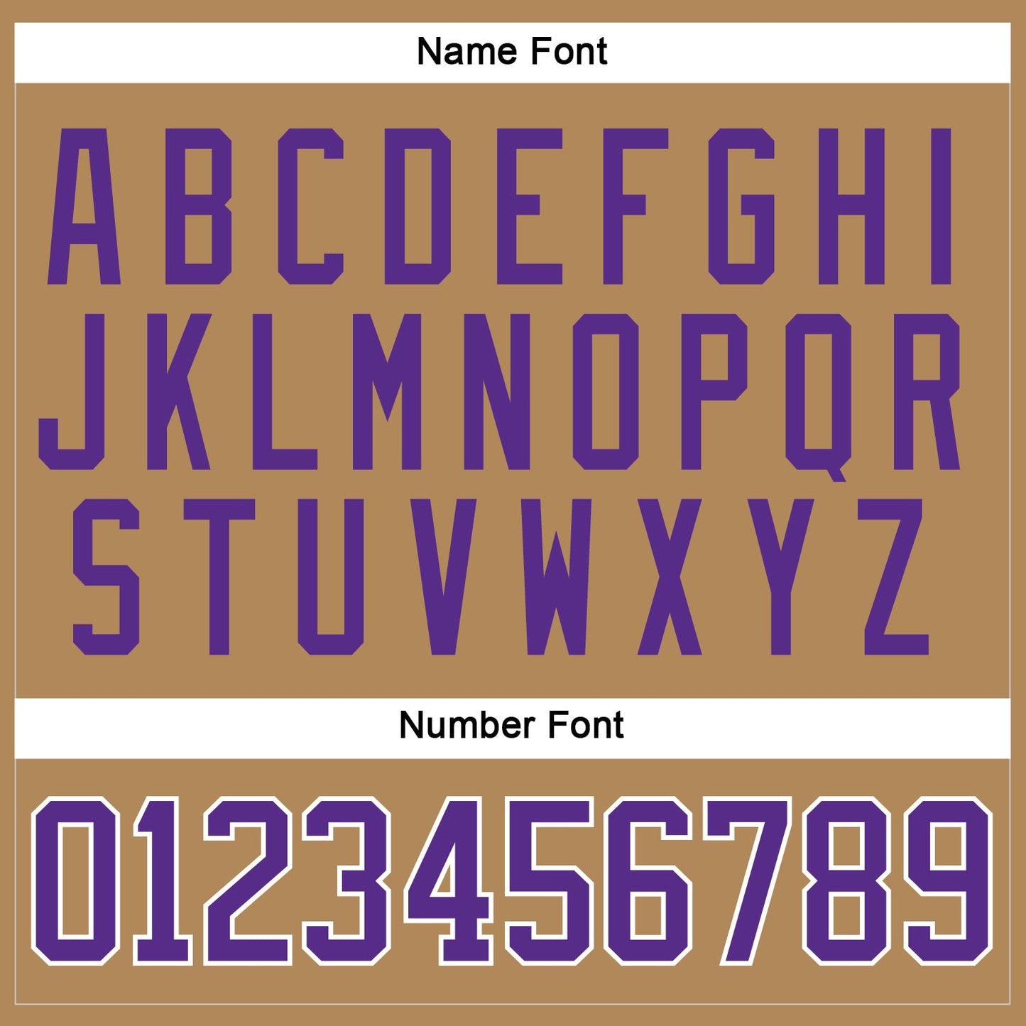 Custom Old Gold Purple-White Hockey Jersey - Sky-Custom