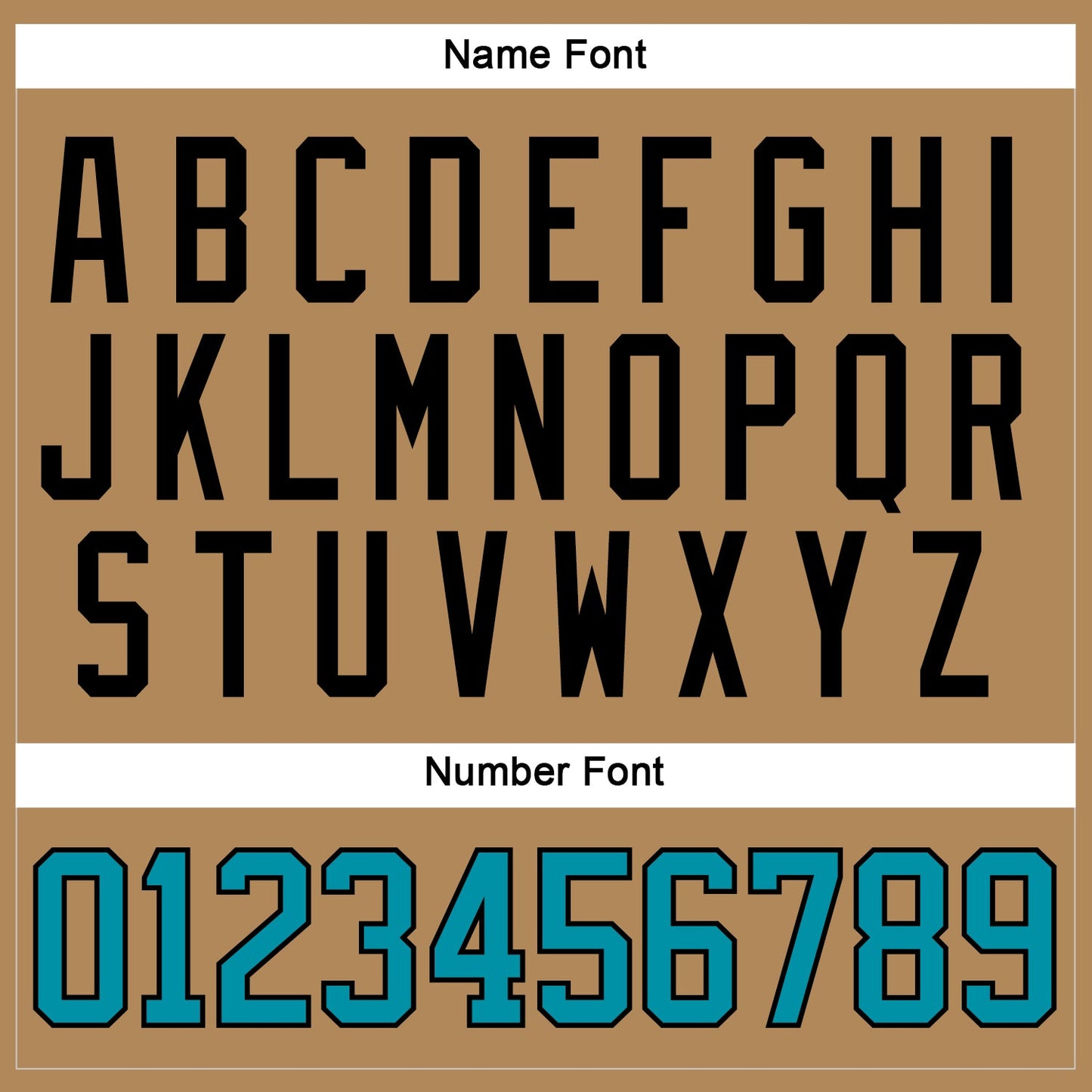 Custom Old Gold Teal-Black Hockey Jersey - Sky-Custom