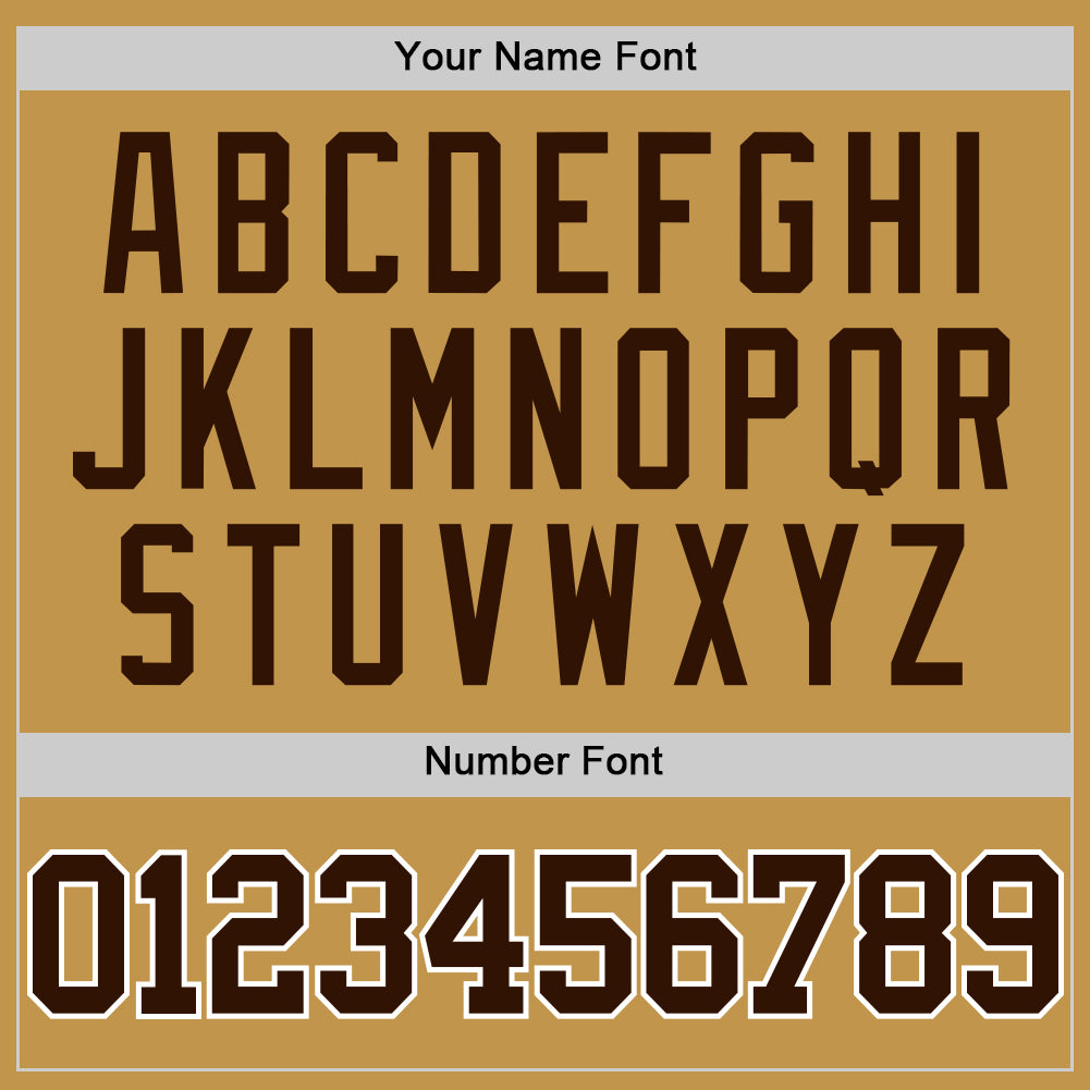 Custom Old Gold Brown-White Authentic Basketball Jersey - Sky-Custom