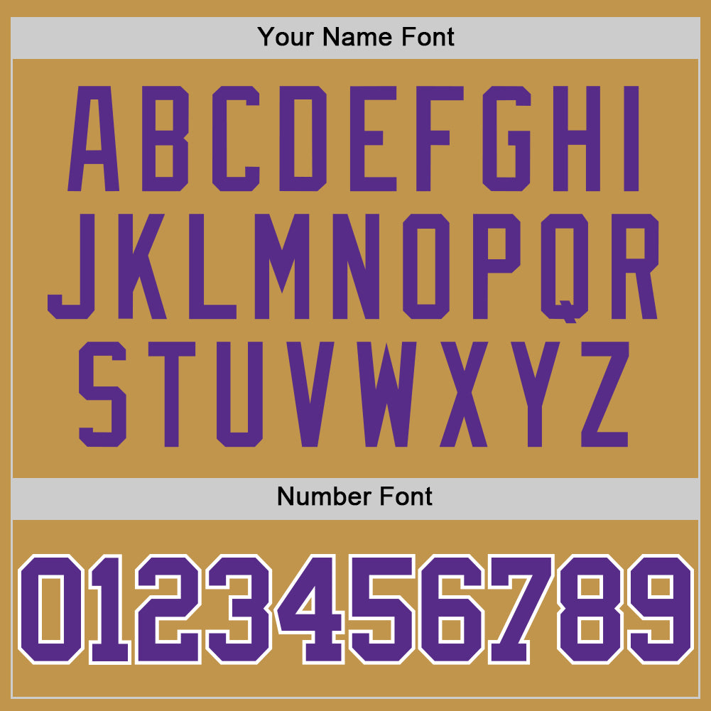 Custom Old Gold Purple-White Authentic Basketball Jersey - Sky-Custom