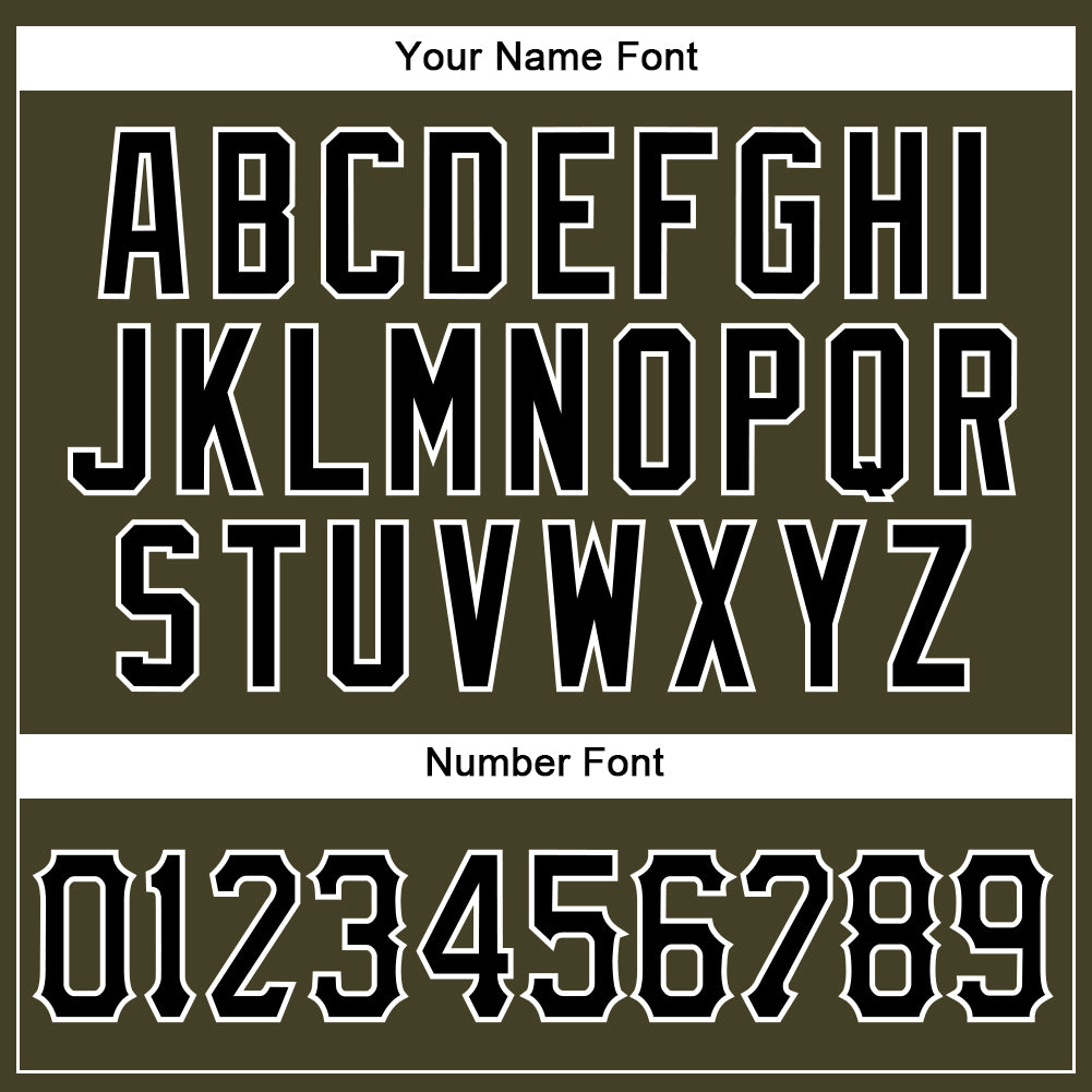 Custom Olive Black-White Authentic Sleeveless Salute To Service Baseball Jersey - Sky-Custom