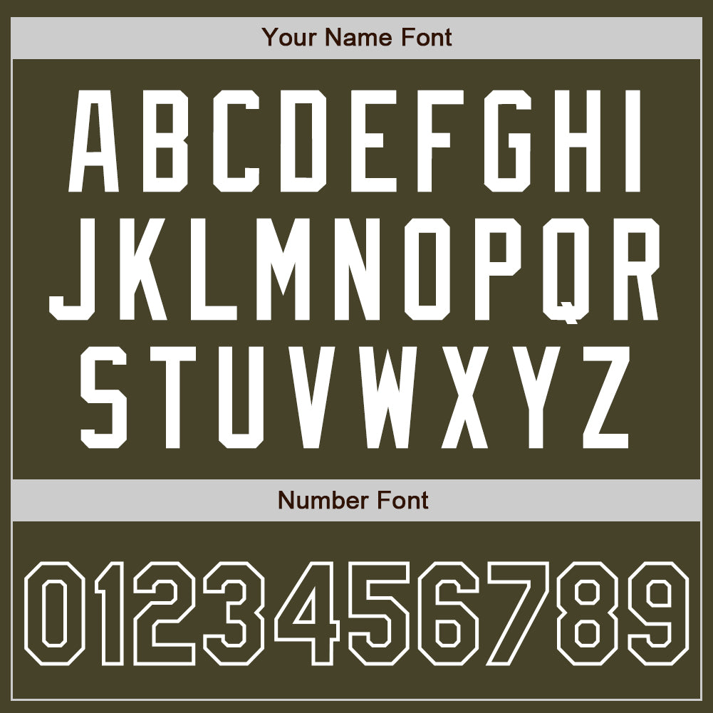 Custom Olive White Authentic Salute To Service Baseball Jersey - Sky-Custom