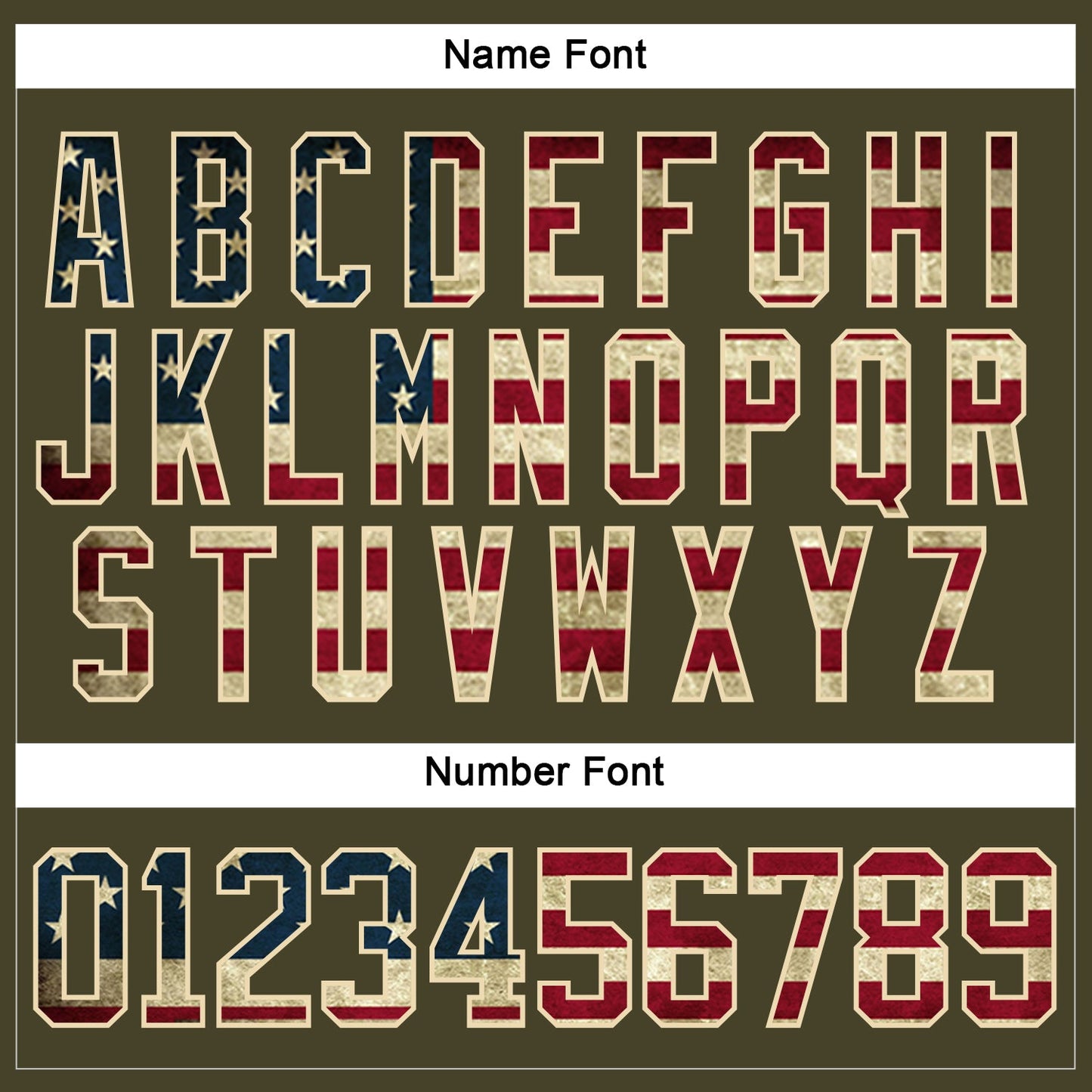 Custom Olive Vintage USA Flag Cream-Black Salute To Service Hockey Lace Neck Jersey - Sky-Custom