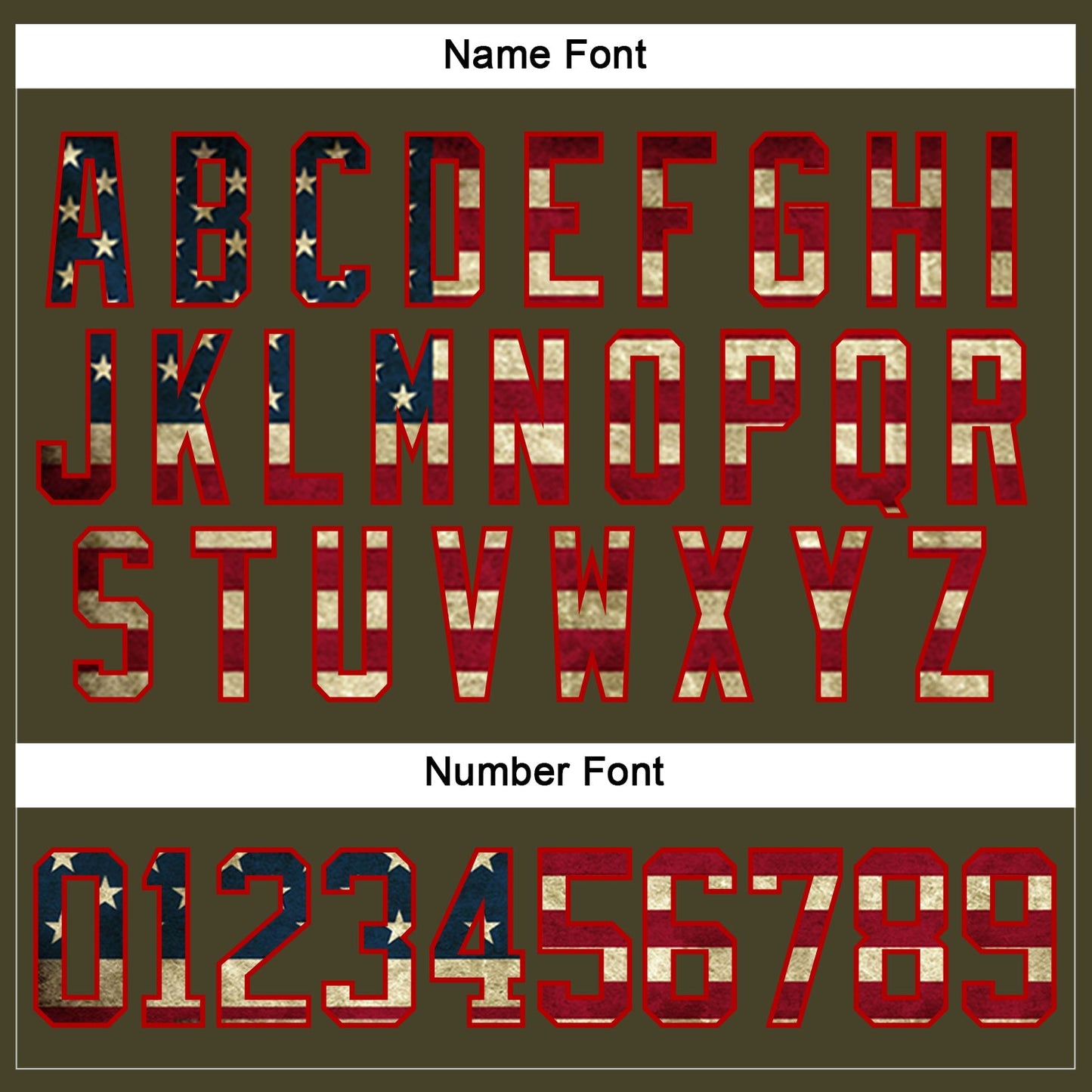 Custom Olive Vintage USA Flag Red-Cream Salute To Service Hockey Lace Neck Jersey - Sky-Custom