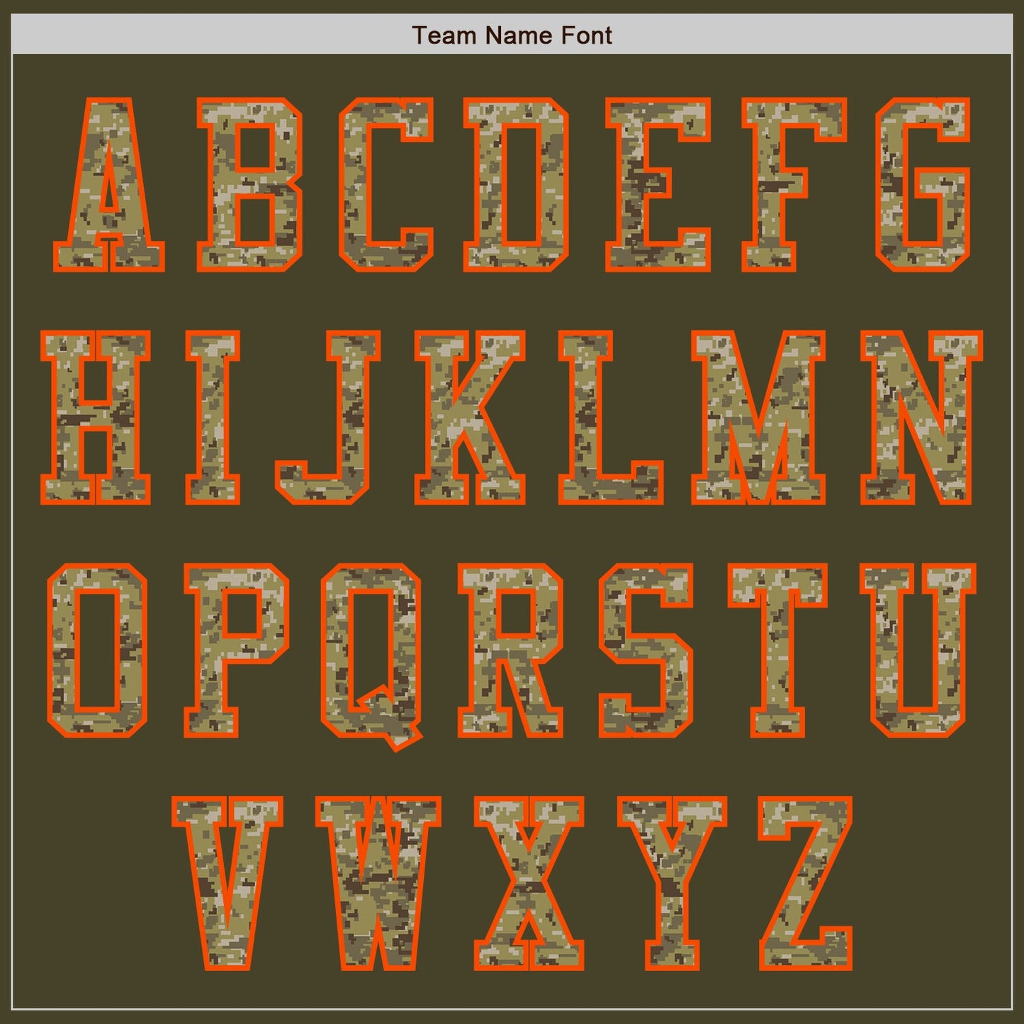 Custom Olive Camo-Orange Authentic Salute To Service Baseball Jersey - Sky-Custom