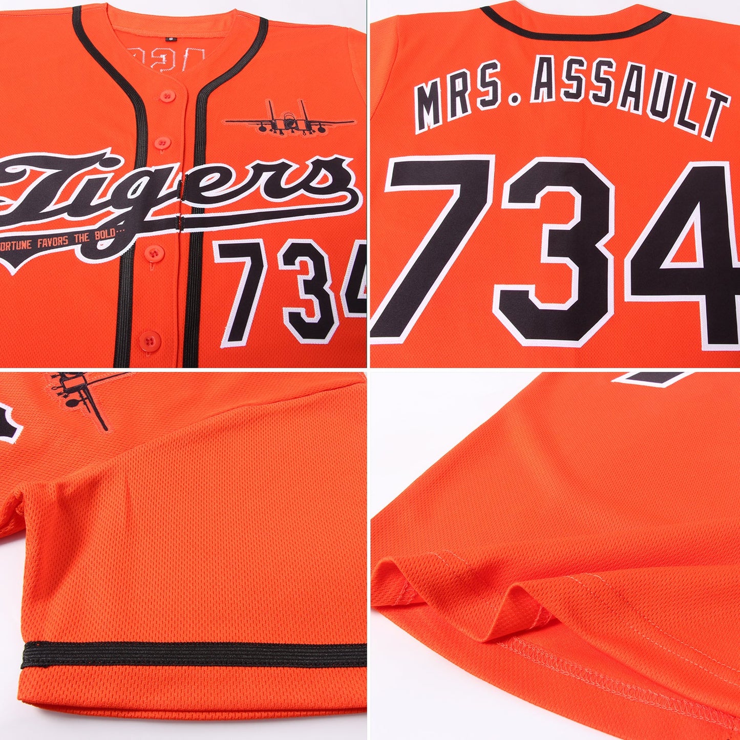 Custom Orange Navy-White Authentic Baseball Jersey - Sky-Custom