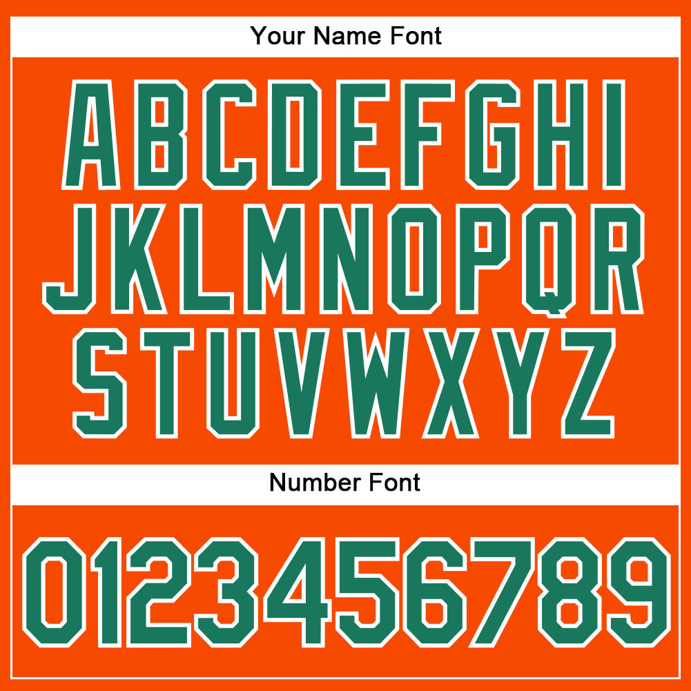 Custom Orange Kelly Green Pinstripe Kelly Green-White Authentic Baseball Jersey - Sky-Custom