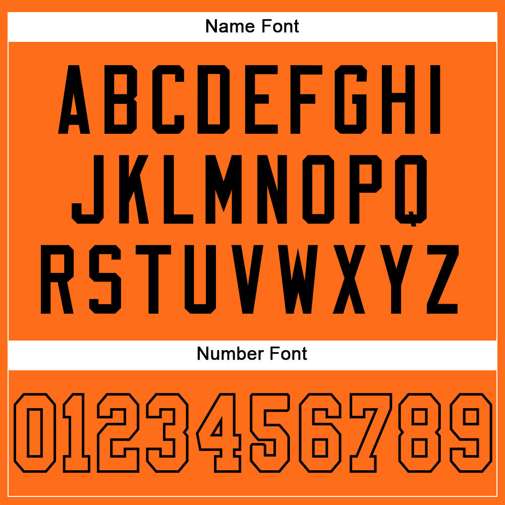 Custom Orange Orange-Black Mesh Authentic Football Jersey - Sky-Custom