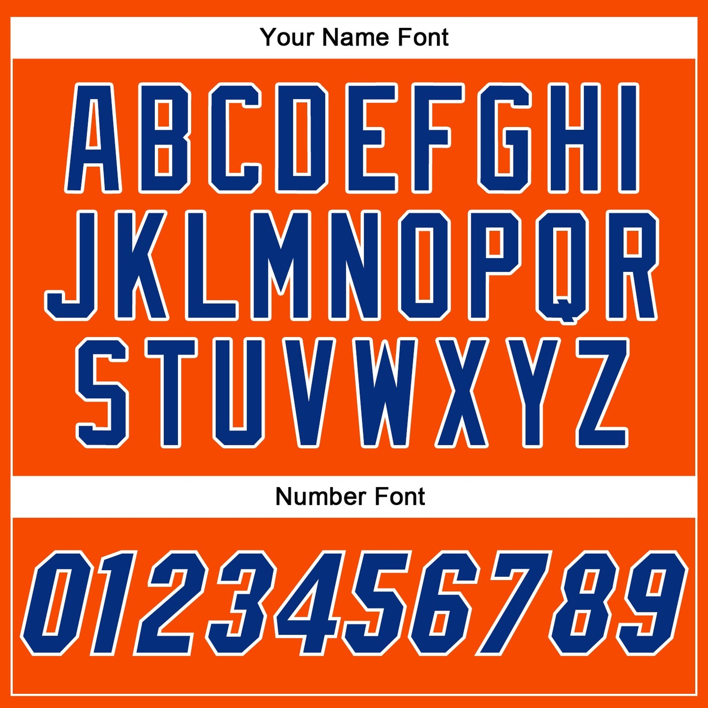 Custom Orange Royal-White Authentic Baseball Jersey - Sky-Custom