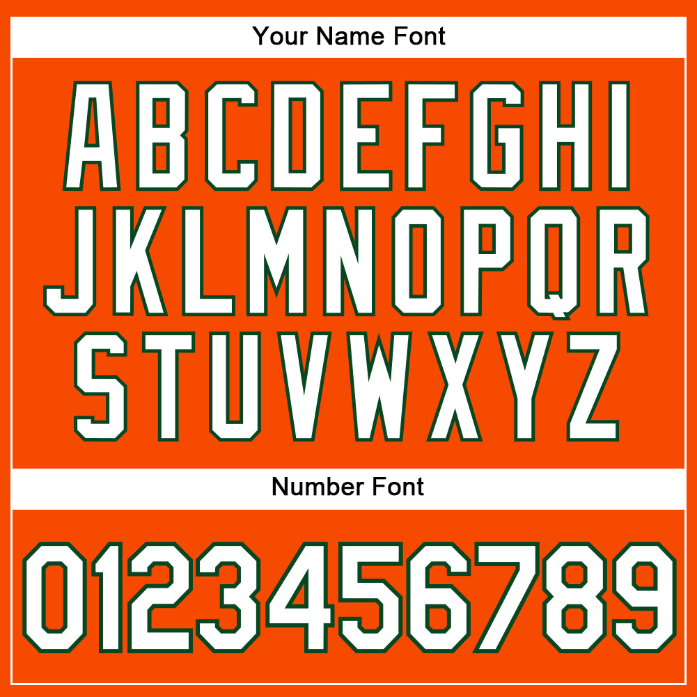 Custom Orange White-Green Authentic Sleeveless Baseball Jersey - Sky-Custom