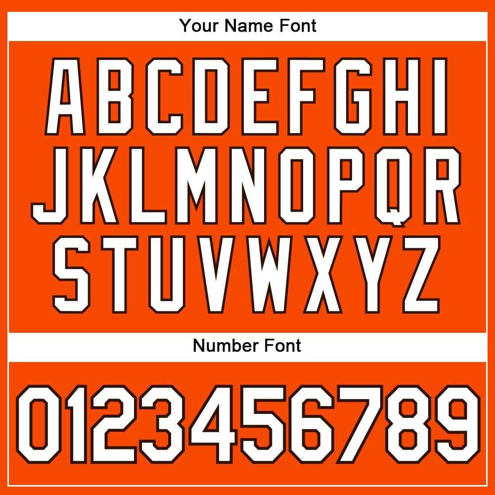 Custom Orange White-Brown Authentic Sleeveless Baseball Jersey - Sky-Custom