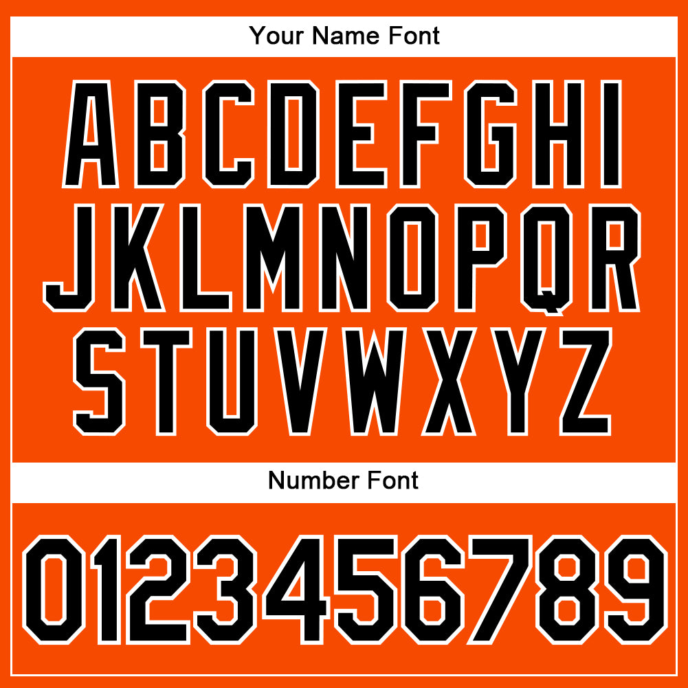 Custom Orange Black-White Authentic Sleeveless Baseball Jersey - Sky-Custom