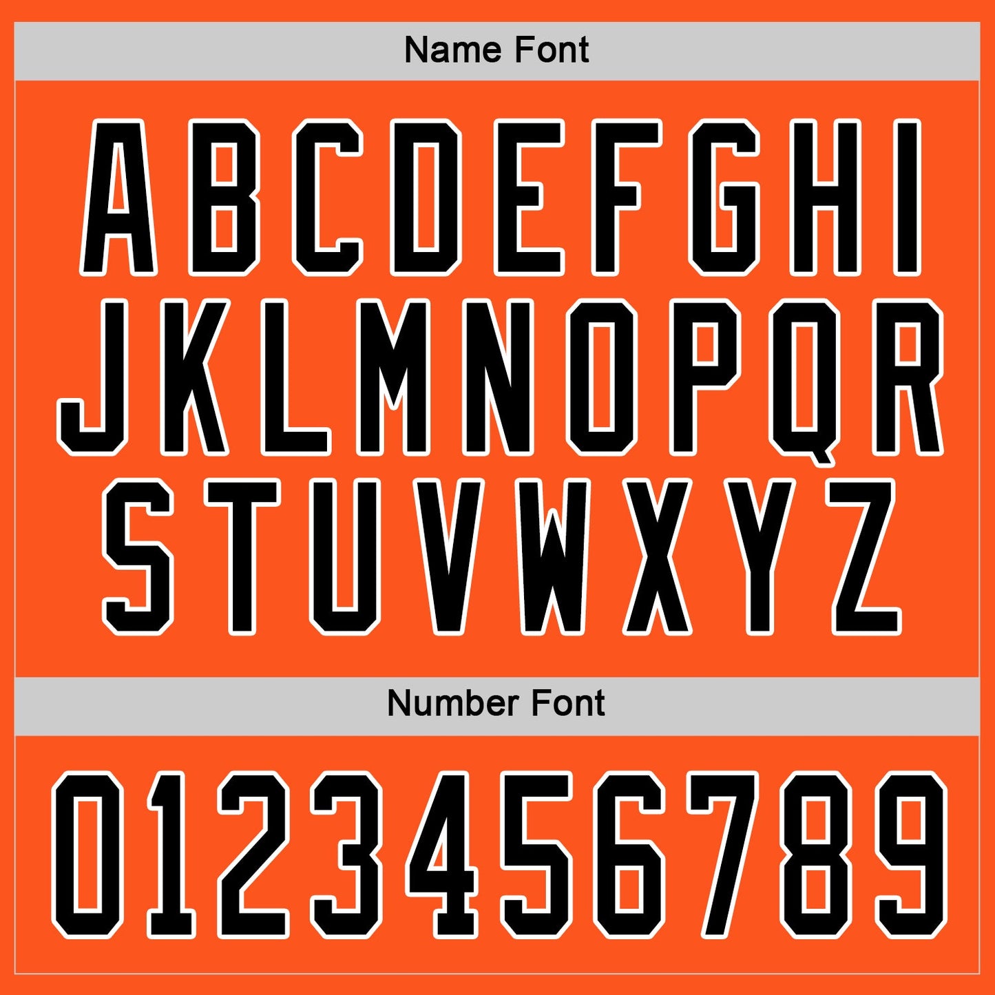 Custom Orange Black-White Hockey Jersey - Sky-Custom