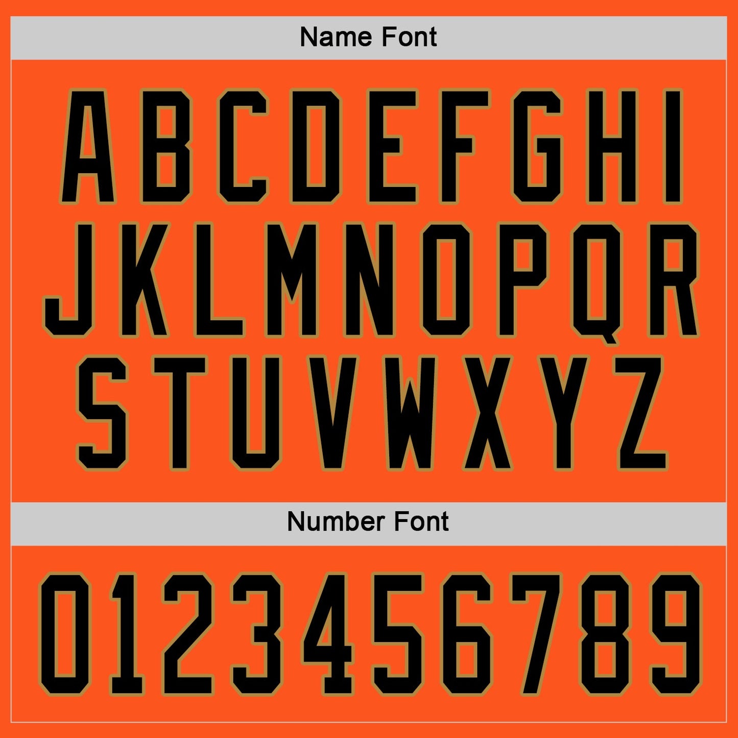 Custom Orange Black-Old Gold Hockey Jersey - Sky-Custom