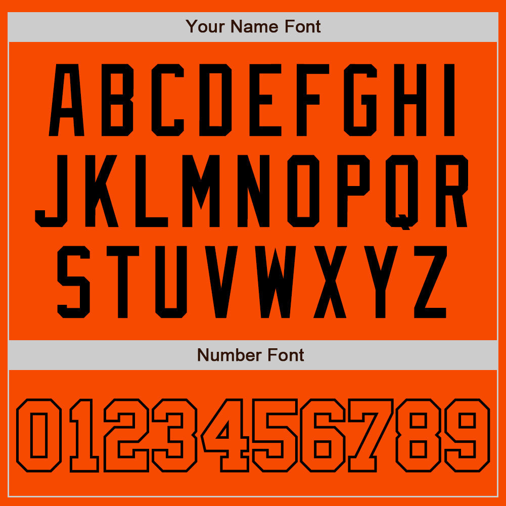 Custom Orange Orange-Black Authentic Baseball Jersey - Sky-Custom