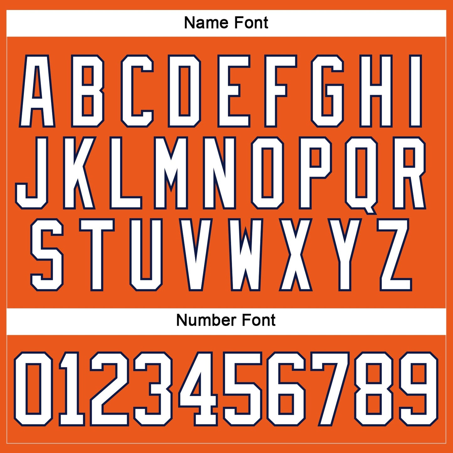 Custom Orange White-Navy Hockey Lace Neck Jersey - Sky-Custom