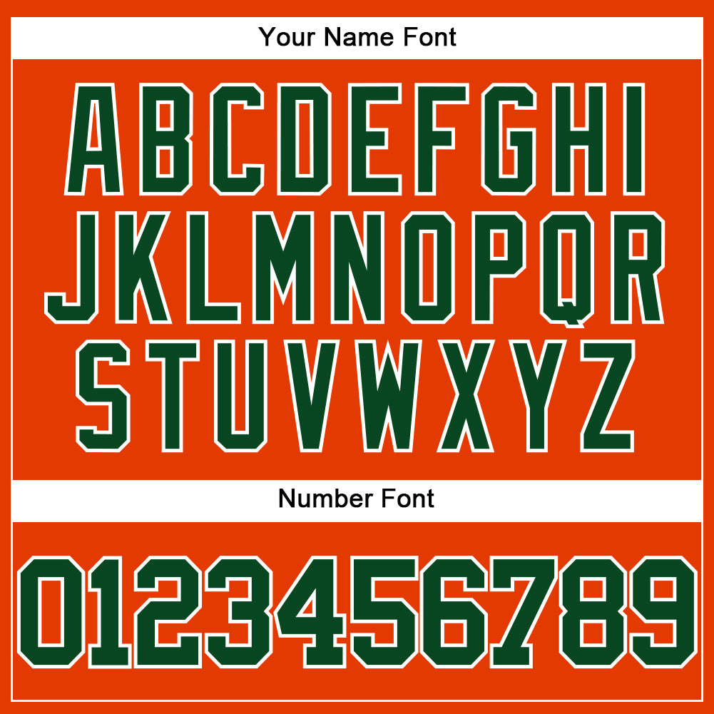 Custom Orange Green-White Authentic Baseball Jersey - Sky-Custom