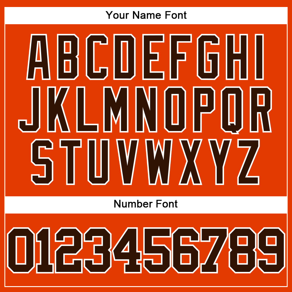 Custom Orange Brown-White Authentic Baseball Jersey - Sky-Custom