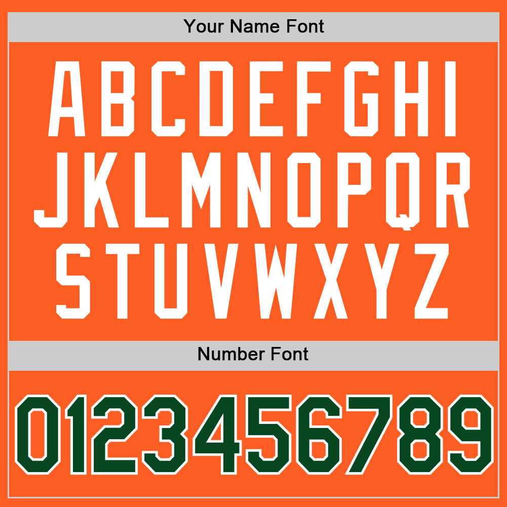 Custom Orange Green-White Authentic Throwback Baseball Jersey - Sky-Custom