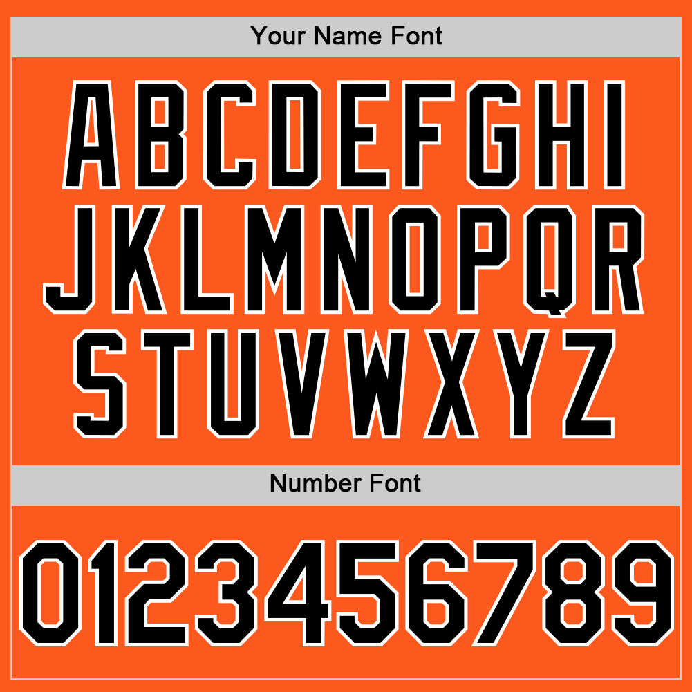 Custom Orange Black-White Mesh Authentic Throwback Baseball Jersey - Sky-Custom