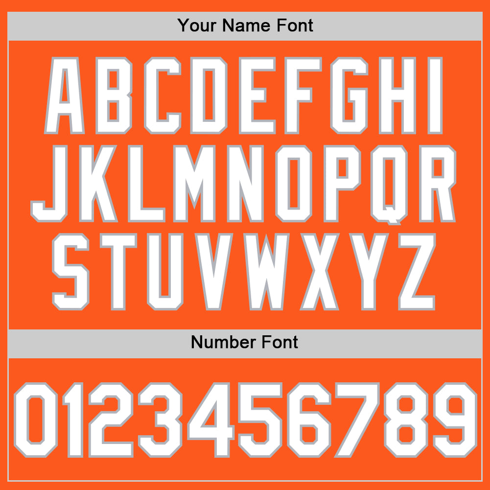 Custom Orange White-Gray Mesh Authentic Throwback Baseball Jersey - Sky-Custom