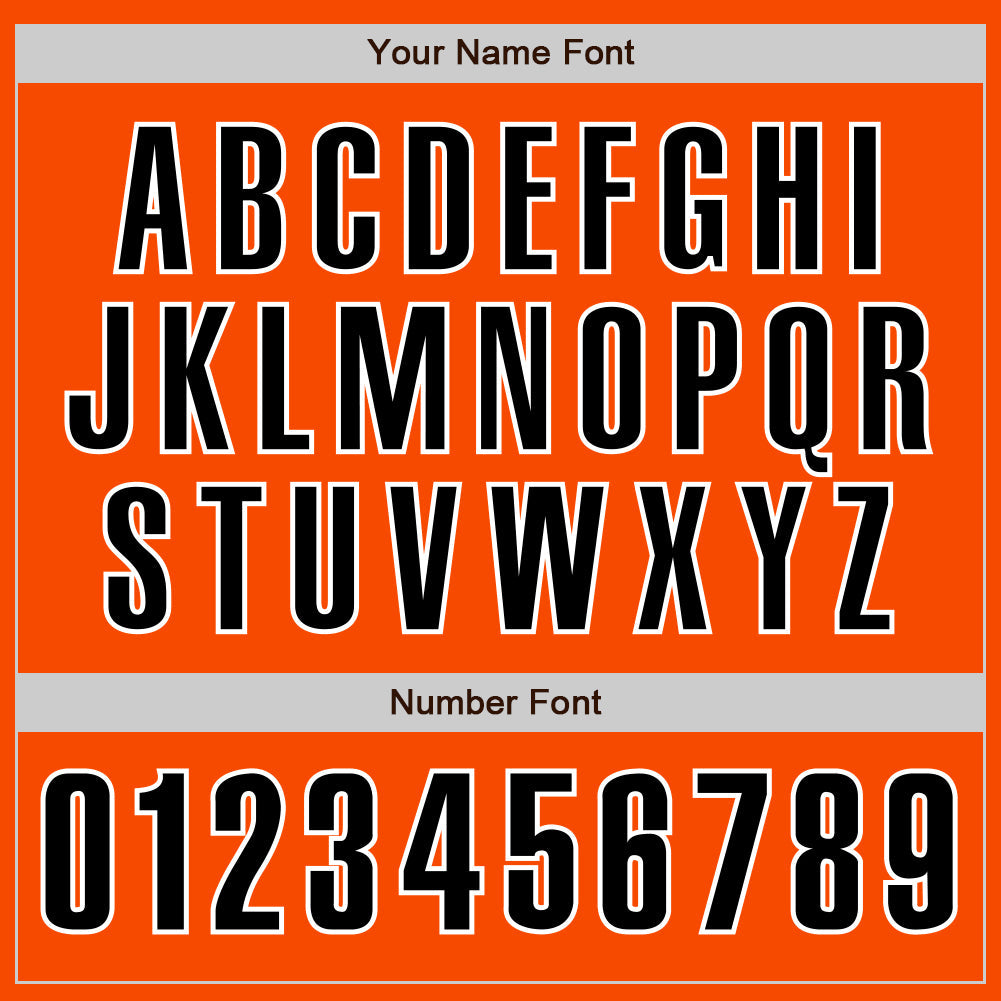 Custom Orange Black-White Authentic Baseball Jersey - Sky-Custom