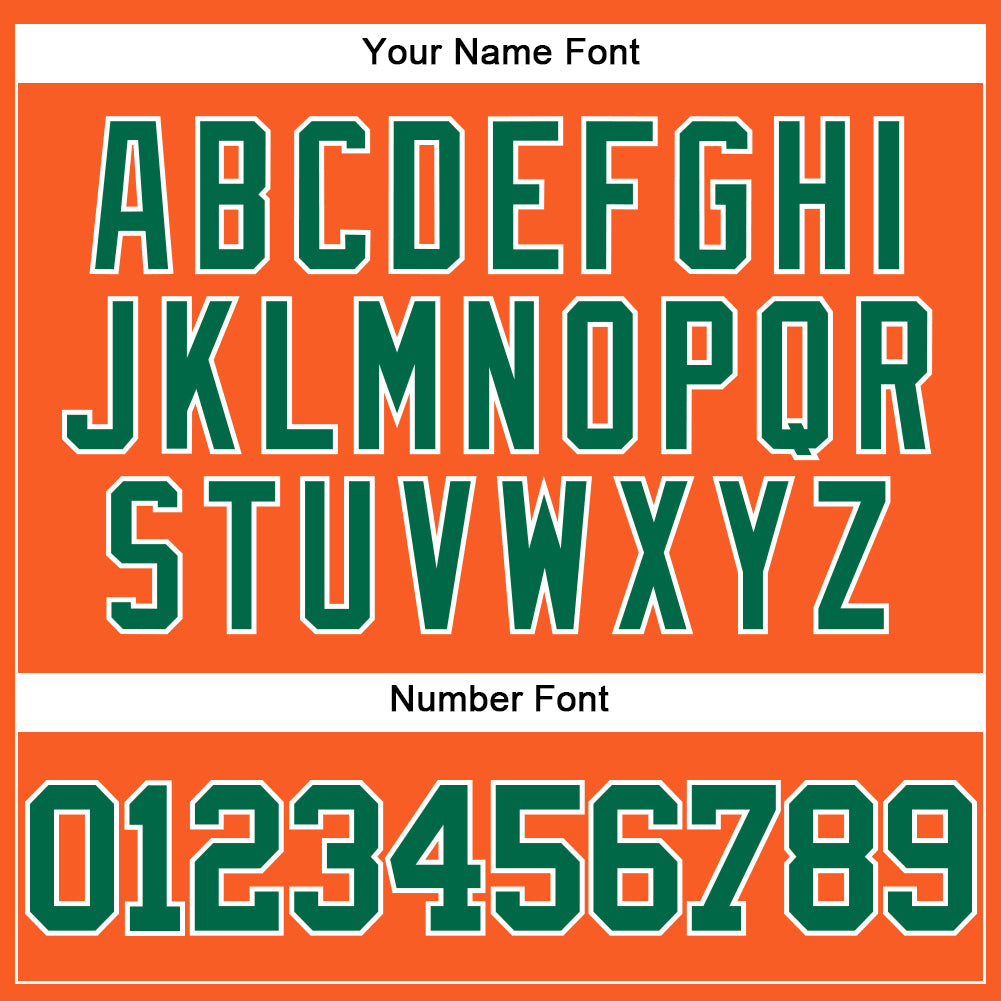 Custom Orange Kelly Green-White Mesh Authentic Throwback Baseball Jersey - Sky-Custom