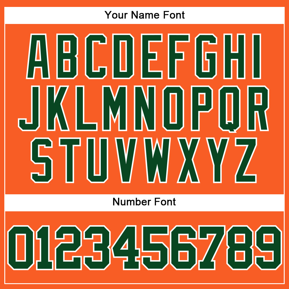 Custom Orange Green-White Mesh Authentic Throwback Baseball Jersey - Sky-Custom