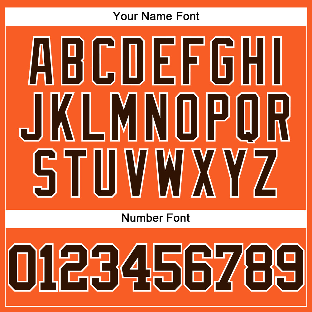 Custom Orange Brown-White Mesh Authentic Throwback Baseball Jersey - Sky-Custom