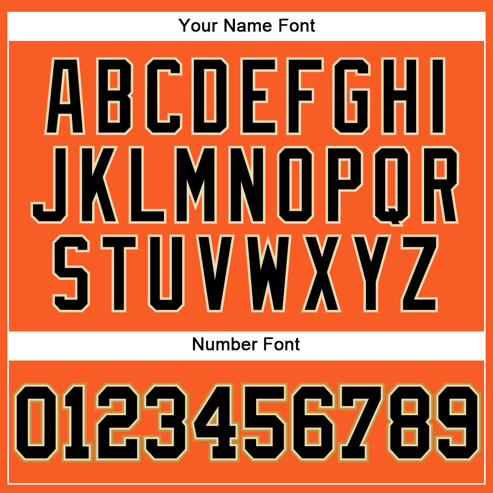 Custom Orange Black Cream-Old Gold Mesh Authentic Throwback Baseball Jersey - Sky-Custom