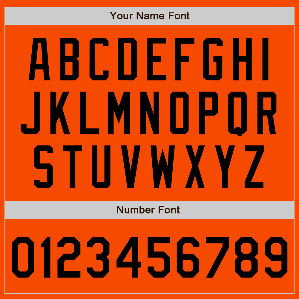 Custom Orange Black Authentic Baseball Jersey - Sky-Custom