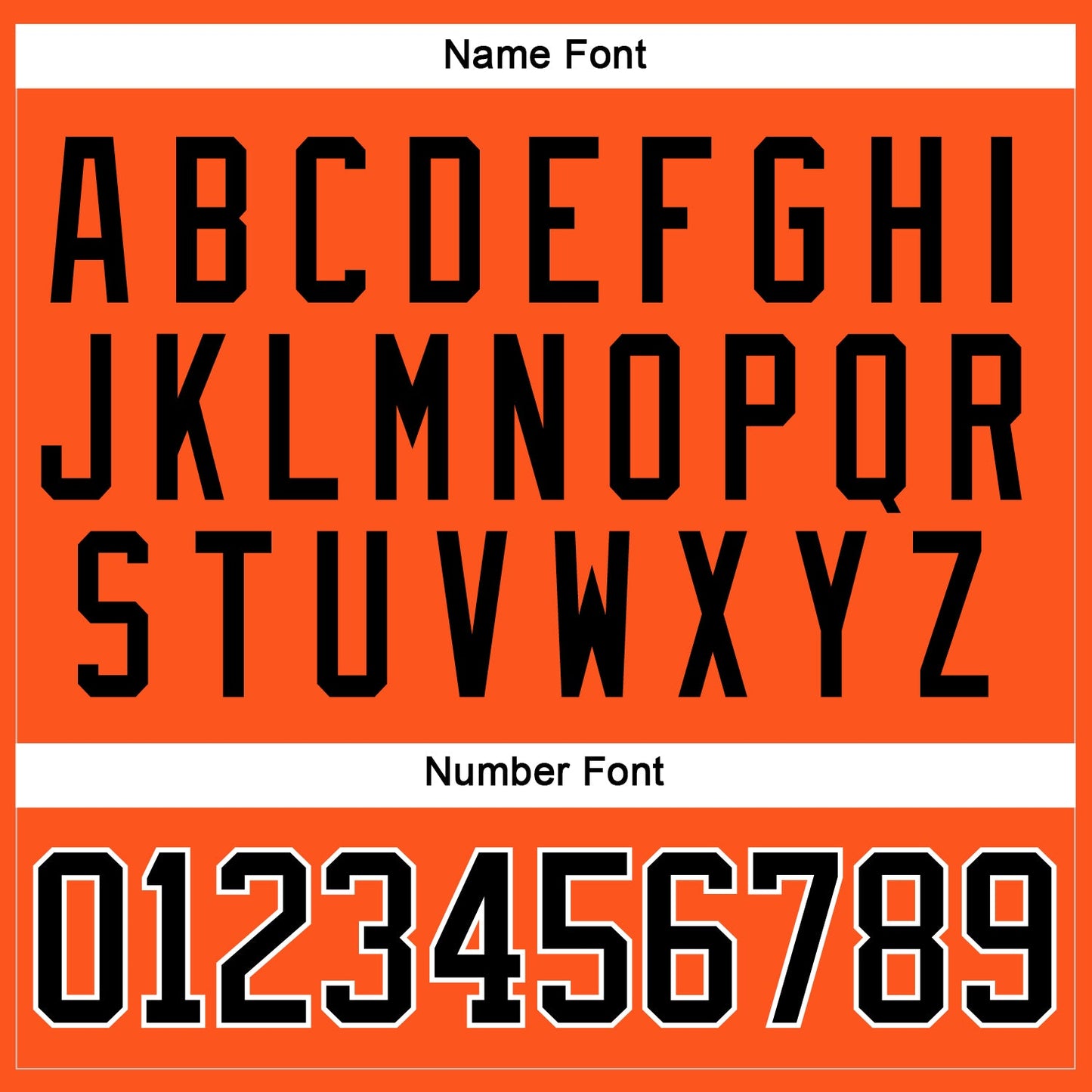 Custom Orange Black-White Hockey Jersey - Sky-Custom