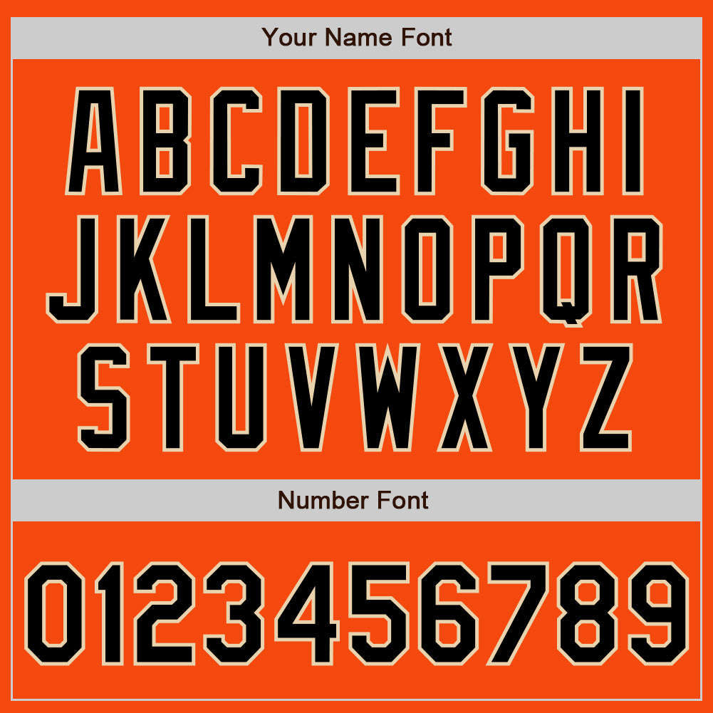 Custom Orange Black-City Cream Authentic Baseball Jersey - Sky-Custom