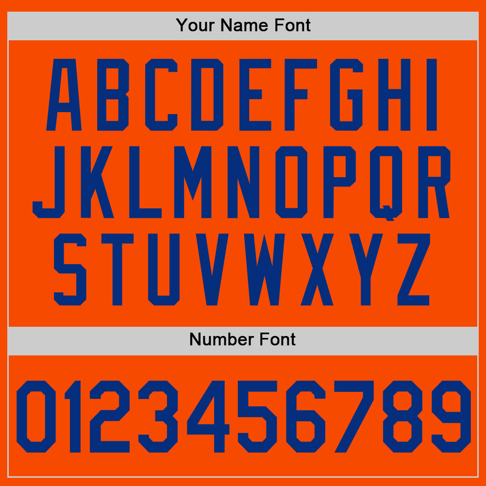 Custom Orange Royal Authentic Throwback Basketball Jersey - Sky-Custom