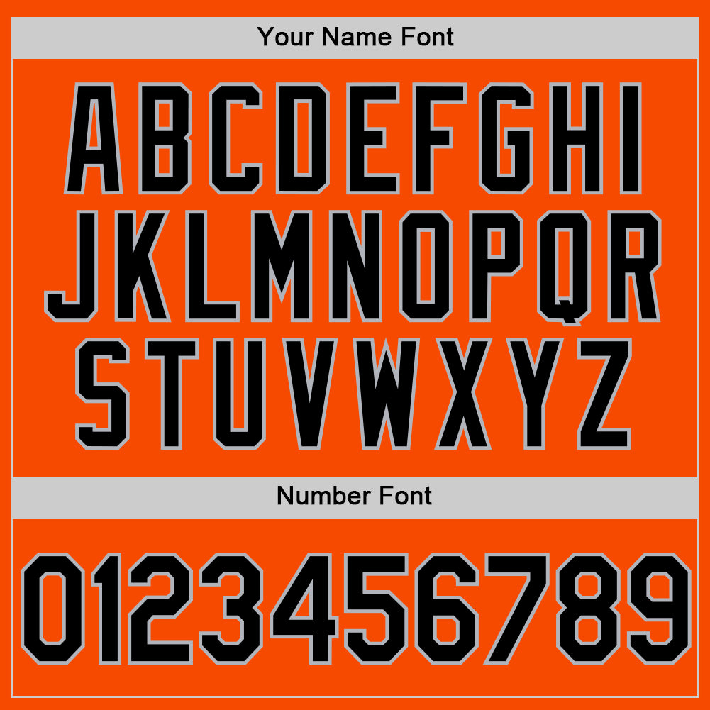 Custom Orange Black-Gray Authentic Throwback Basketball Jersey - Sky-Custom