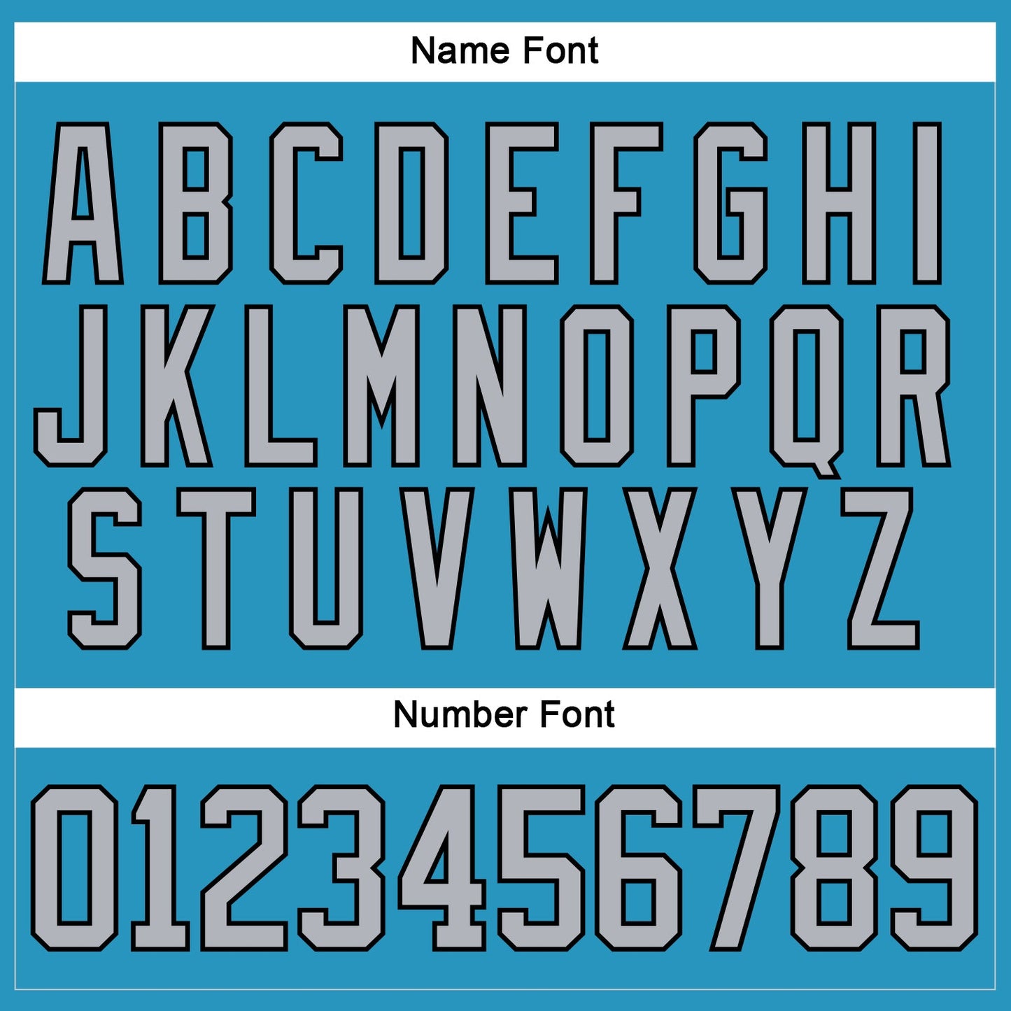 Custom Panther Blue Gray-Black Hockey Lace Neck Jersey - Sky-Custom