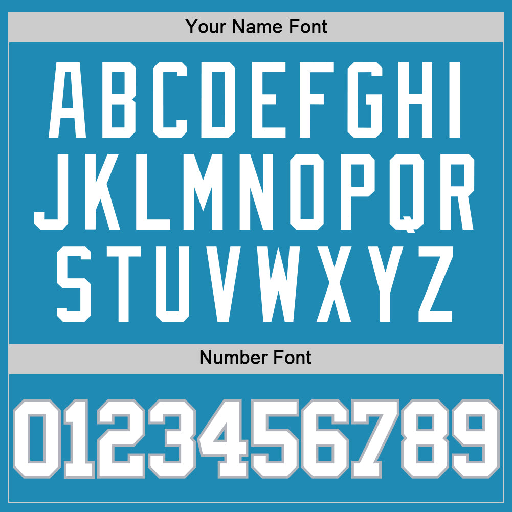 Custom Panther Blue White-Gray Authentic Basketball Jersey - Sky-Custom