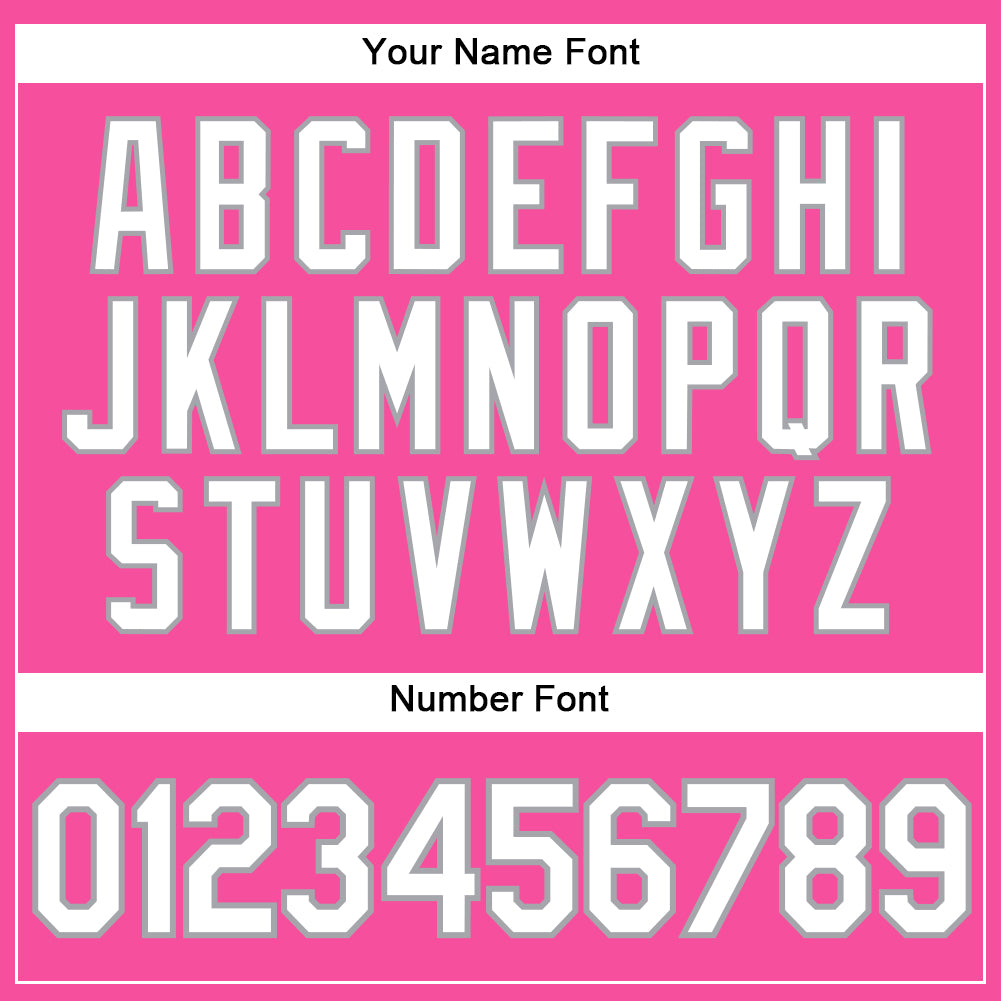 Custom Pink White-Gray Authentic Sleeveless Baseball Jersey - Sky-Custom