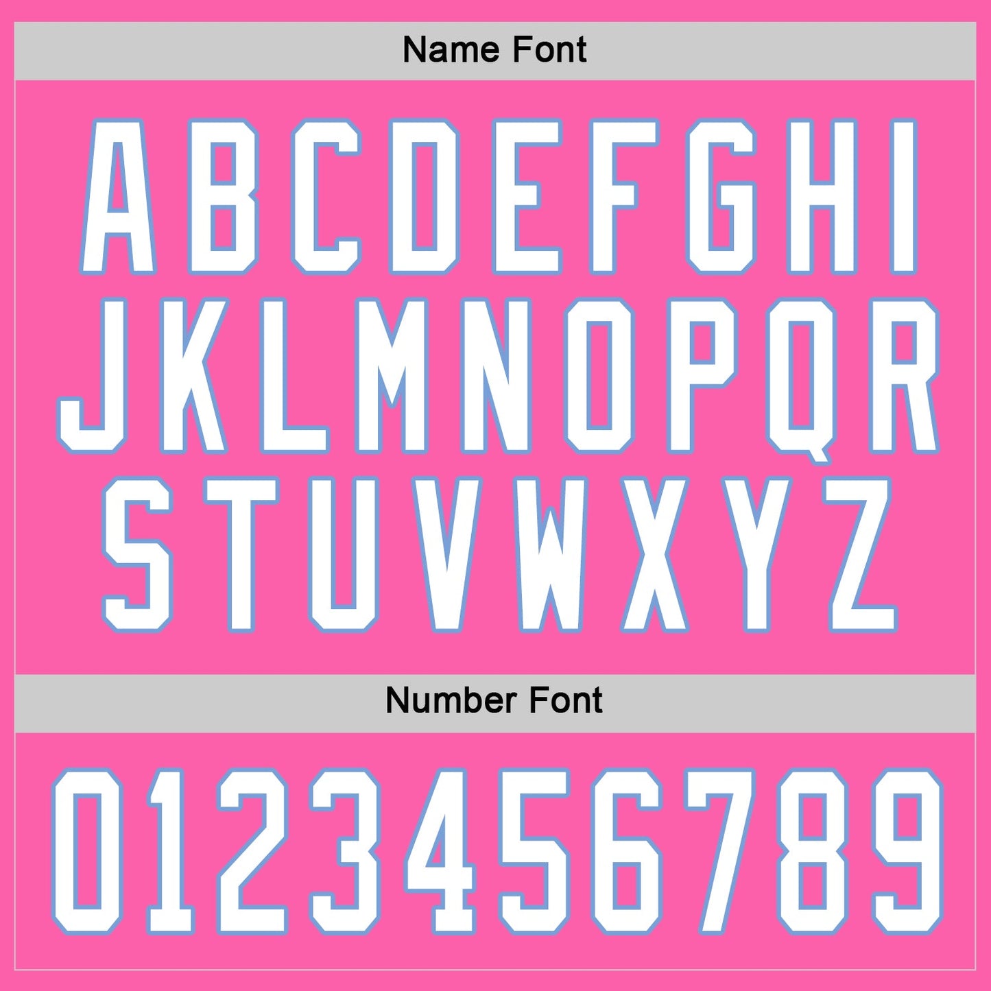 Custom Pink White-Light Blue Hockey Jersey - Sky-Custom