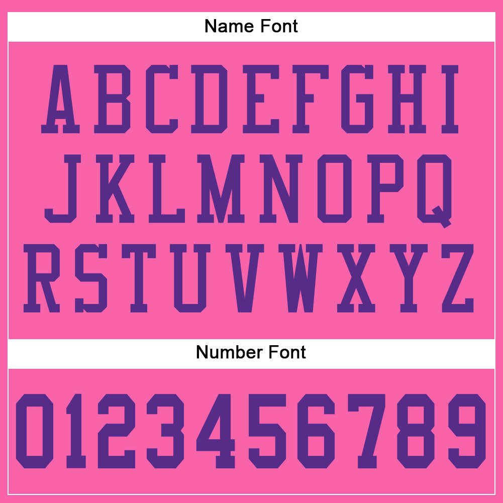 Custom Pink Purple Mesh Authentic Football Jersey - Sky-Custom