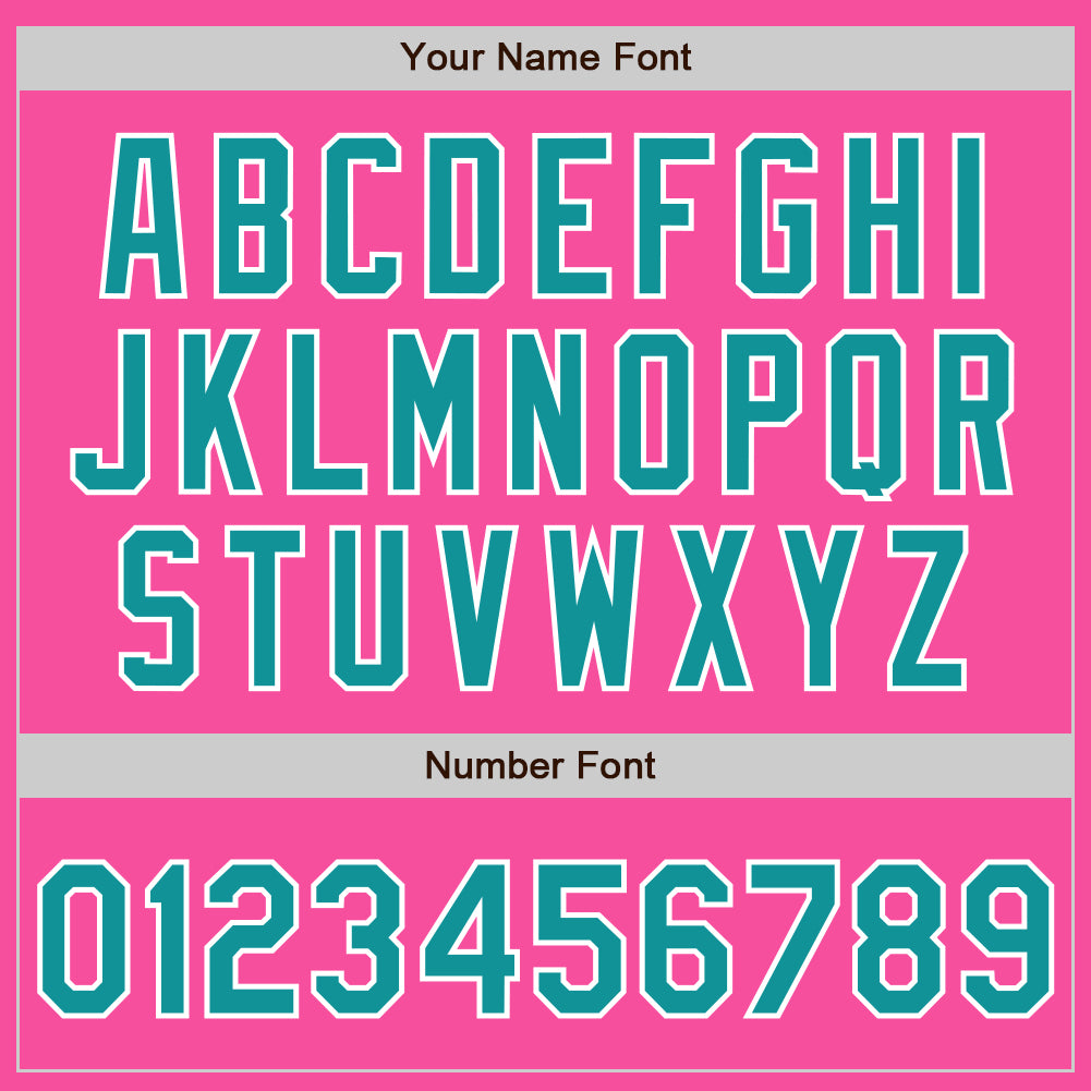 Custom Pink Teal-White Authentic Baseball Jersey - Sky-Custom