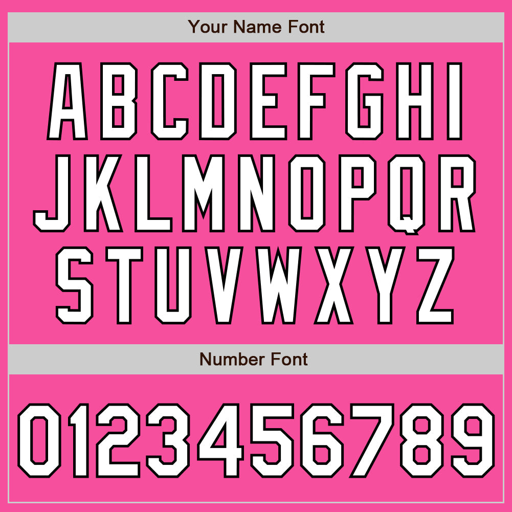 Custom Pink White Pinstripe White-Black Authentic Baseball Jersey - Sky-Custom