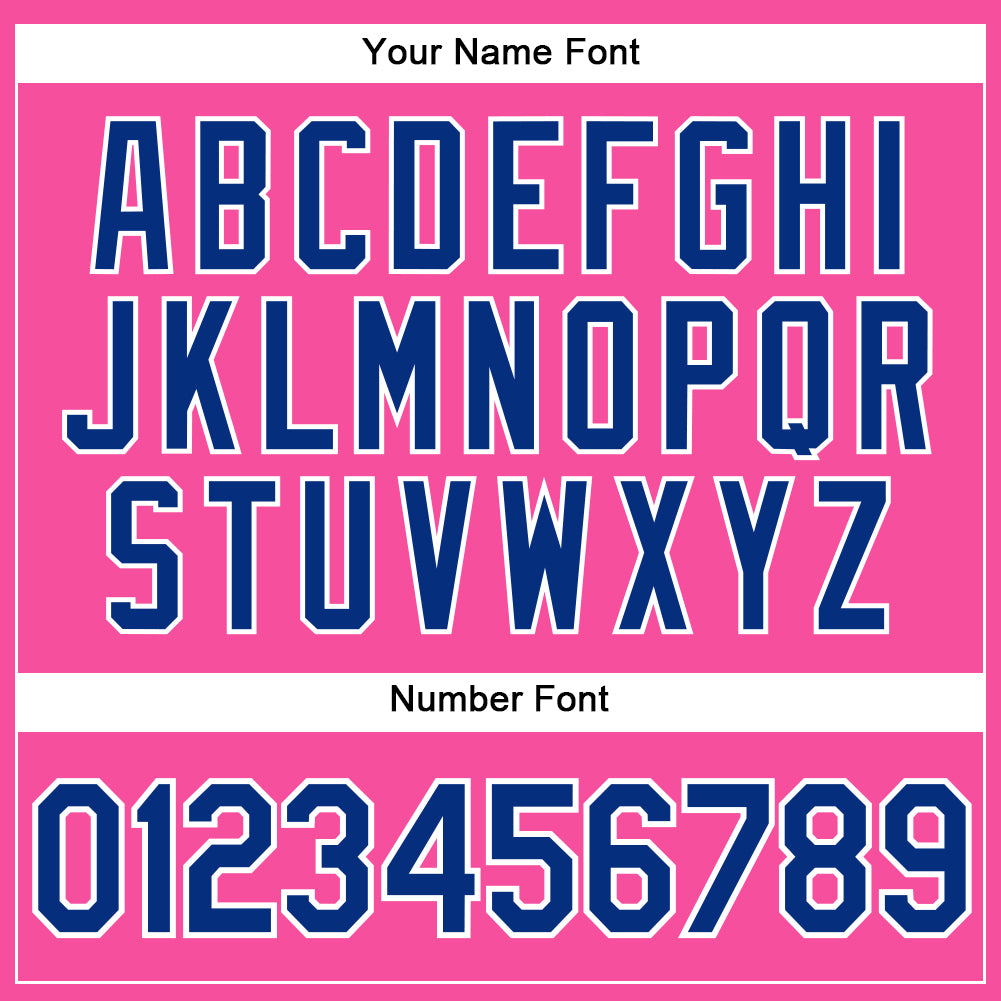 Custom Pink White Pinstripe Royal Authentic Baseball Jersey - Sky-Custom