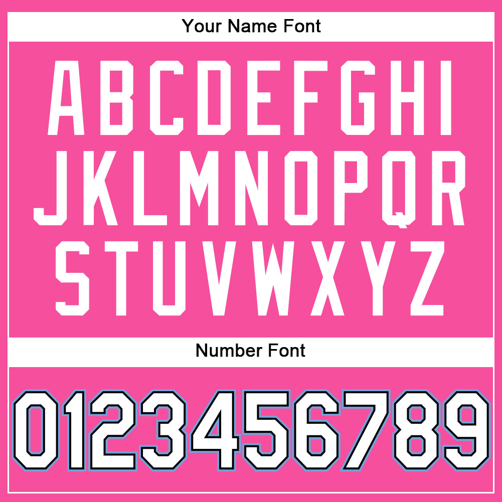 Custom Pink White Black-Light Blue Authentic Throwback Basketball Jersey - Sky-Custom