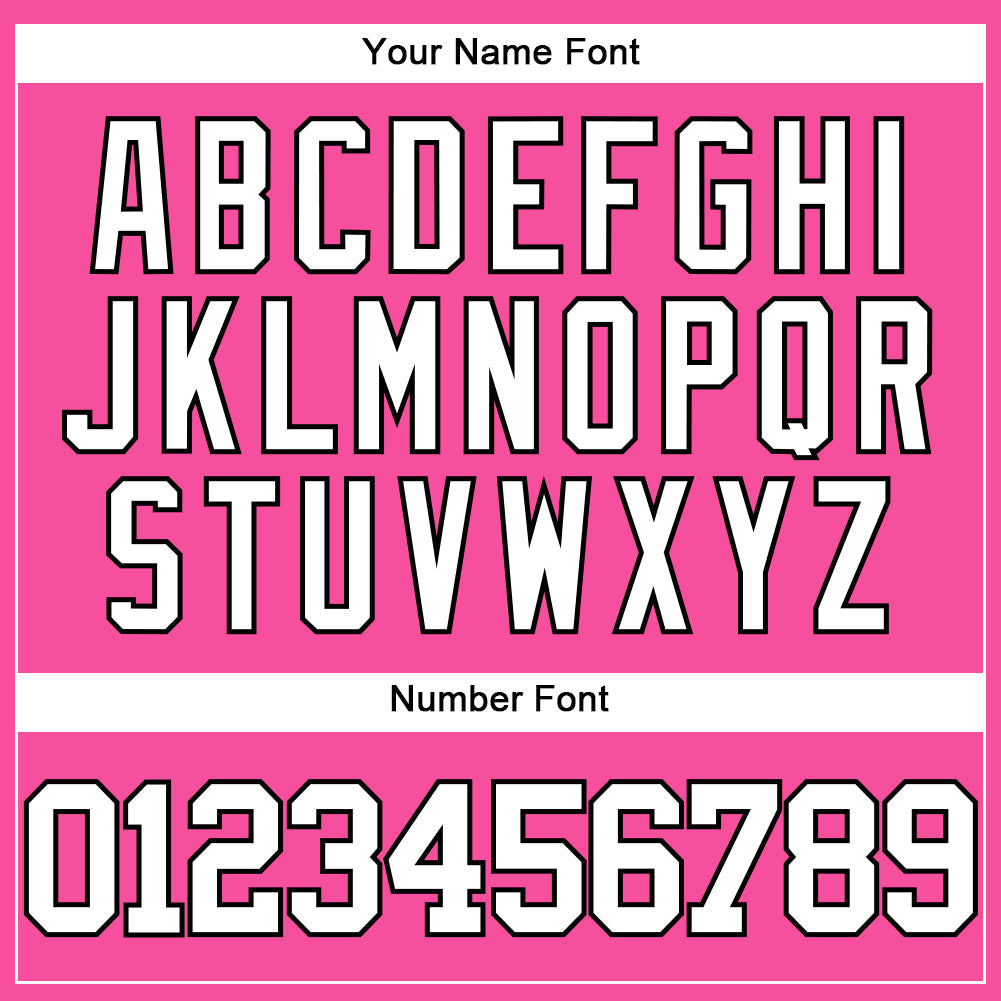 Custom Pink White-Black Authentic Baseball Jersey - Sky-Custom